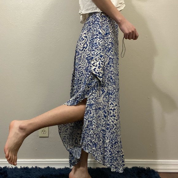 Maxi skirt skirt side slit asymmetrical - Picture 8 of 15
